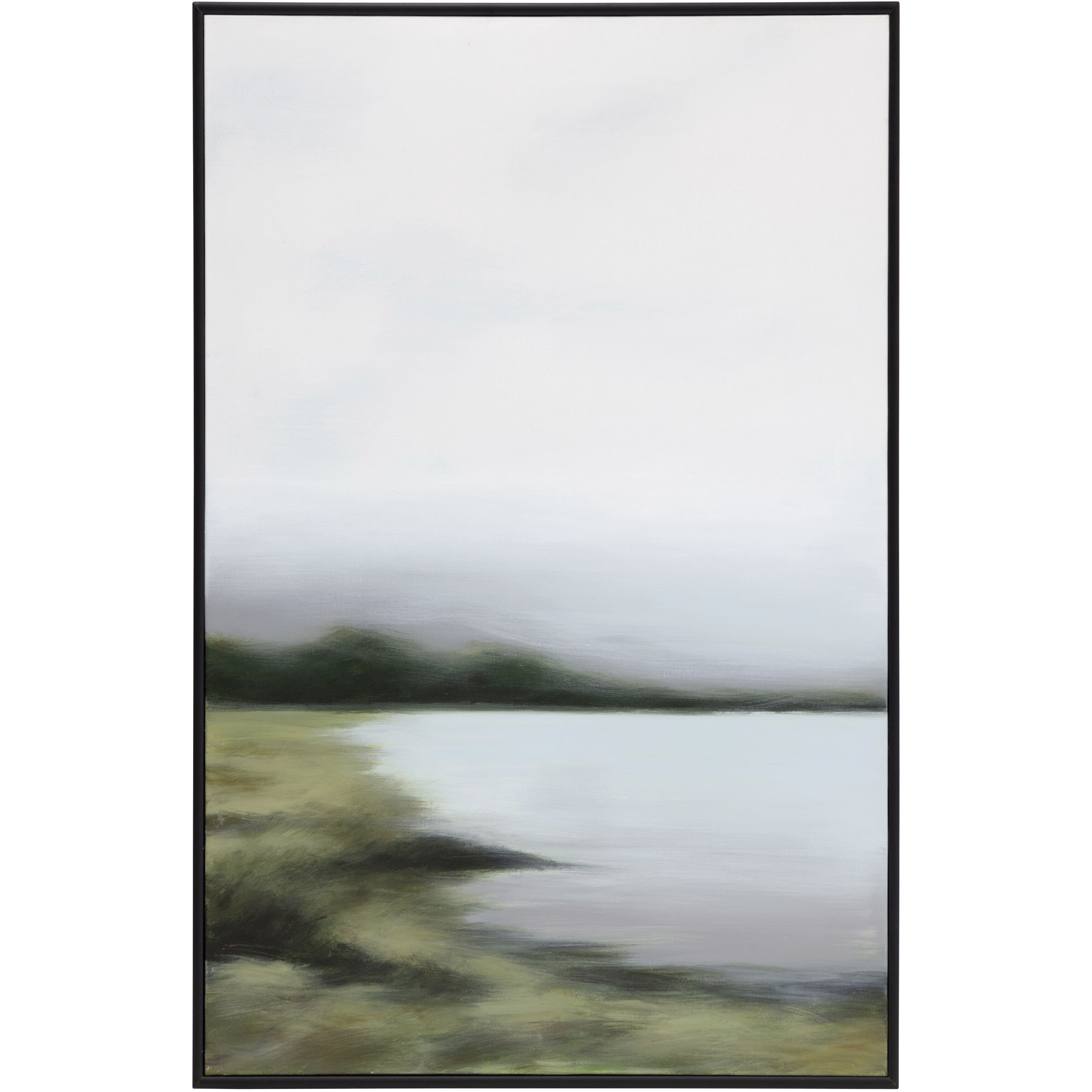 Lakeside Views 48 X 36 inch Hand Painted Art, Set Of 2